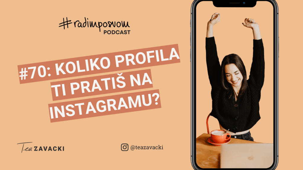 #radimposvom podcast | Koliko profila ti pratiš na instagramu