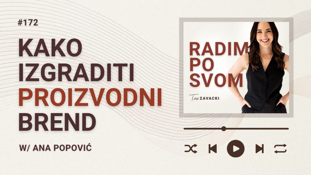 #radimposvom podcast | Kako izgraditi proizvodni brend